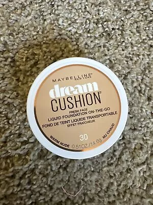 Maybelline New York Dream Cushion Fresh Face Liquid Foundation 30 Warm Nude NEW • $3.49