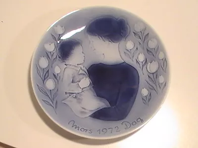 Vintage Old Copenhagen Blue Denmark~mother's Day/mors Dag 1972 Wall Plate  • $17.59