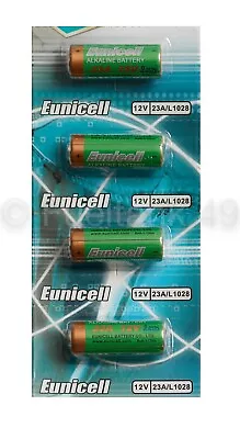 4 X 23A Batteries MN21 L1028 LRV08 E23 A23 Camera Doorbell Alkaline Eunicell • £2.85