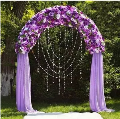 $32.33 • Buy 90  X 55  White Decorative Metal Wedding ARCH Party Ceremony Decorations Supply