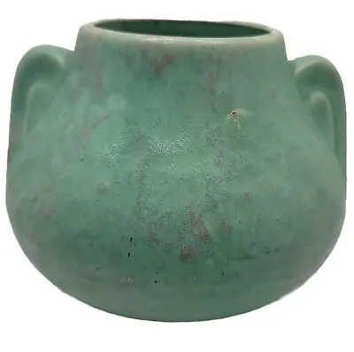Vintage McCoy Green Fawn Pottery Vase • $27.67