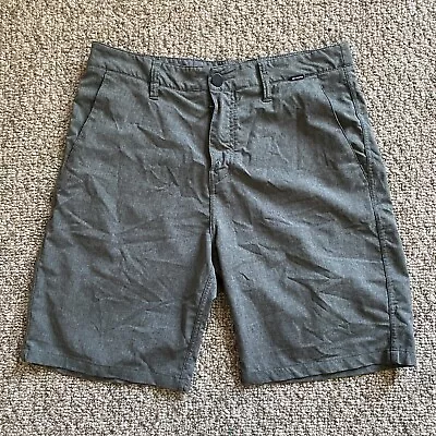 Hurley Phantom Shorts Mens Size 30 Flat Front Slash Pockets Gray Casual Chino • $15.29