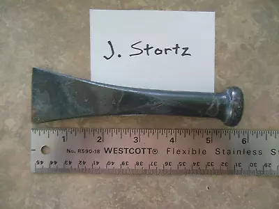 ANTIQUE -J.STORTZ  Wooden Boat Building Caulking Iron Shipwrights Tool -Marked • $26.24