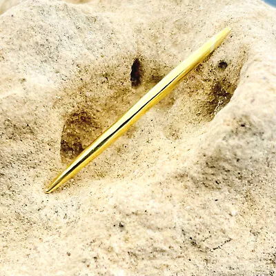 925 Sterling Silver Gold Rhodium Tusk Spike Tusk Size: 18g To 00g And Customiz • $15