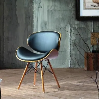Retro Style DSW Eiffel Dining Office Chair Wood Legs  Walnut Finish • £99.99