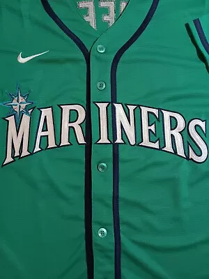 Seattle Mariners Throwback Ken Griffey Jr  Stitched Baseball Jersey Men 2XL NWT • $54