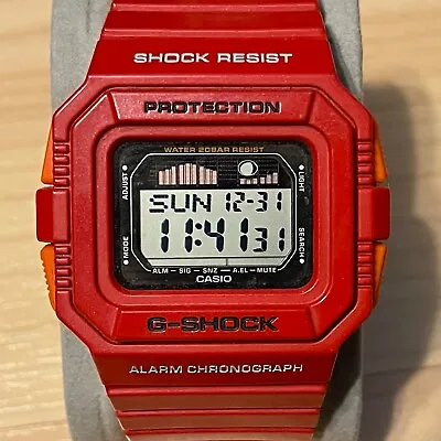 Casio G-Shock GLX-5500A-4 Vintage Surf Tide Moon Graph Square Digital Watch 5500 • $89.99