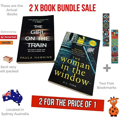 $23.50 • Buy The Woman In The Window By A.j. Finn & The Girl On The Train P Hawkins Book Lot