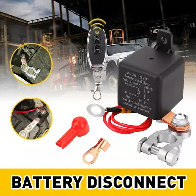 DC12V 200A Remote Battery Disconnect Switch Upgraded Kill Switch For Car Truck • $20.99