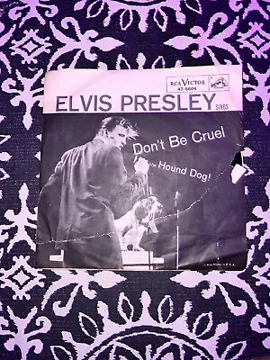 Elvis Presley  Don't Be Cruel/Hound Dog Picture Sleeve With 45 • $19.99