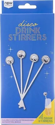 Disco Ball Drink Stirrers Discoball Accessories Disco Party • £9.95