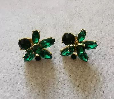 NEW J. Crew Green Crystal Burst Stud Earrings • $11.99