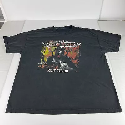 2017 Mastodon Tour Band Shirt Extra Extra Large Black Faded Double Sided Tee • $59