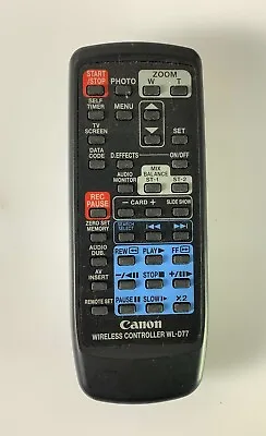 Genuine Canon WL-D77 Digital Video Camcorder Remote For XM2 MV5i-MC MV6i-MC • £8.49