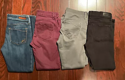 Express Skinny Jeans Lot Of 4 Pairs Assorted Colors Size 0 • $35.99