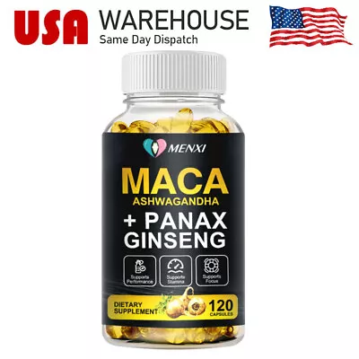 Maca Root 120 Capsules 10000 Mg High Potency Organic Pills For MenWomen Energy • $14.04