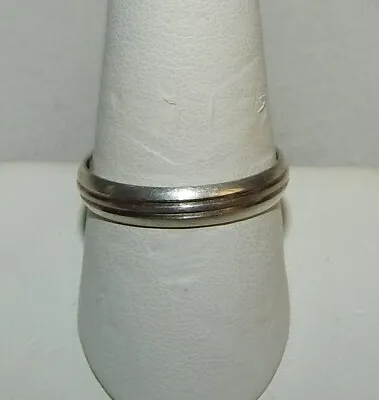 Sterling Silver 925 Milor Italy Engraved Etched Line Band Ring Size 9 • $24.99