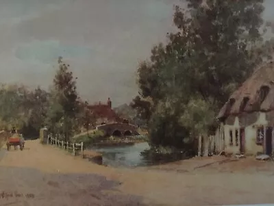 £4.50 • Buy Antique Print 1909 Ringwood Hampshire Wilfrid Ball Painting Art Market Town