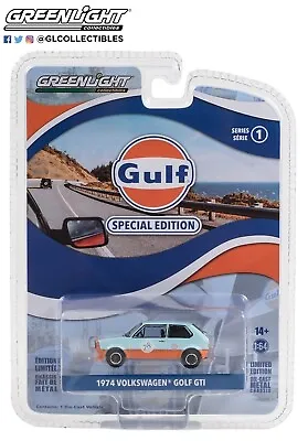 Greenlight 1:64 1974 Volkswagen Golf Gti Gulf Oil Series 1 Factory Sealed New!!! • $10.99
