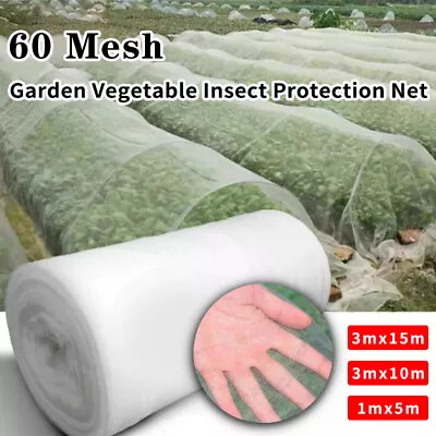 Garden Fine Mesh Protect Netting Vegetable Crop Plant Bird Insect Protection Net • £2.99