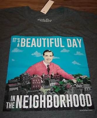 MISTER ROGERS BEAUTIFUL DAY IN THE NEIGHBORHOOD T-Shirt MENS XL NEW W/ TAG Mr. • $20