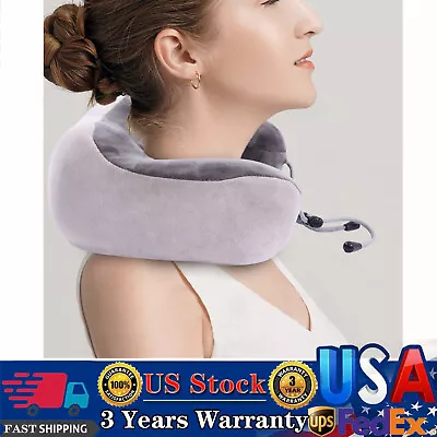 Vibrating Neck Pillow Massager Electric Heating Massage Relax Shoulder Cushion • $30.08