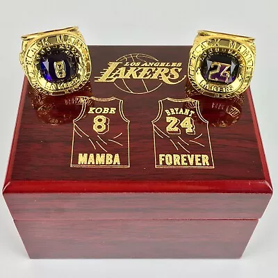 Black Mamba Kobe Bryant Los Angeles Lakers Ring Set With Box • $65.62