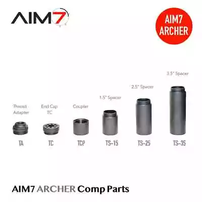 AIM7 Precision ARCHER TB Modular Linear Compensator Body W/ End Cap & Adapter • $62.95