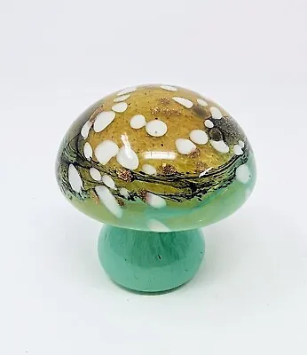 Blown Art Glass Mushroom Tabletop Ornament 4.5    • $24.95