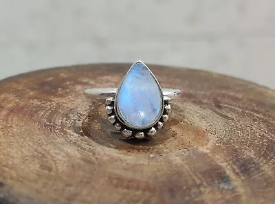 Moonstone  Ring 925  Silver Jewelry  Handmade  Ring Beautiful  Gift For Women • $17