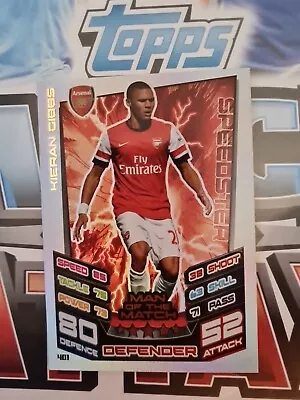 Match Attax 12/13 Man Of The Match Kieran Gibbs • £1