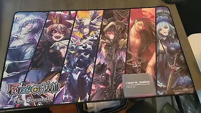 Force Of Will TCG Playmat The Seventh Prerelease Astema Satan Dante 12 X 24 • $51.20