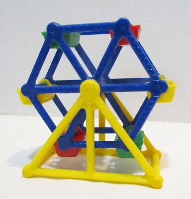 HARD PLASTIC TOY FERRIS WHEEL By MARVI VINTAGE C. 1950's DOLLHOUSE MINIATURE • $9.99