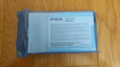 2012 Genuine Epson T6055 Light Cyan Ink Stylus Pro 4800 4880 Factory Sealed • $53