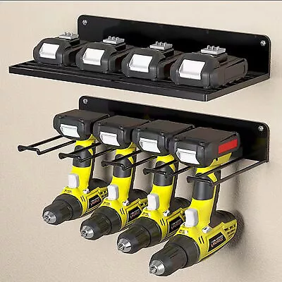 Heavy Duty Power Tool Organizer Drill Holder Wall Mount Power Tool Storage Rack • $22.99