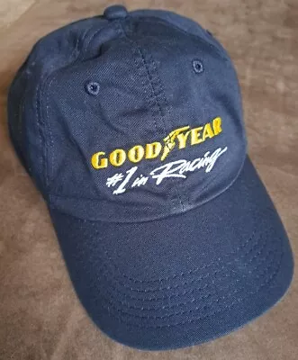 Vtg Goodyear #1 Racing Hat K-Products Script Logo Snap Back Trucker Baseball Cap • $8.99