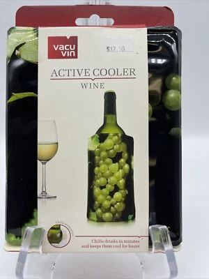 $15.99 • Buy Vacu Vin Rapid Ice Wine Cooler, White Grapes - New - Great For Picnics