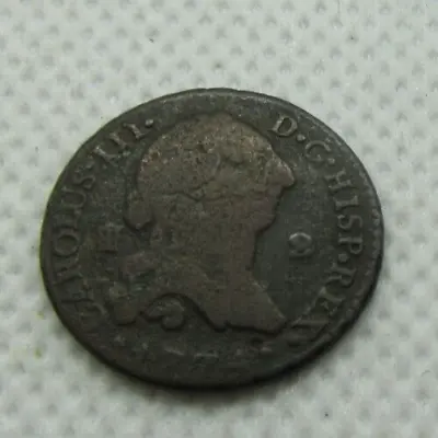 Spain Charles III 1759-88 Copper Coin 8 Maravedis Segovia Grade As Pictures • $6.31