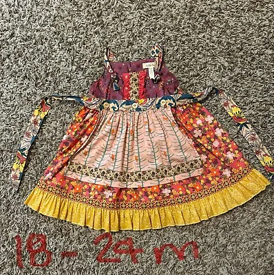 Matilda Jane Multicolor Fall Color Dress Size 2T • $11.30