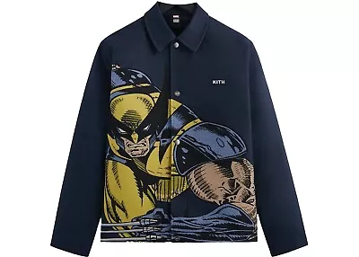 BRAND NEW Kith X Marvel X-Men Jacket Wolverine Tapestry Coaches Jacket M MEDIUM • $450