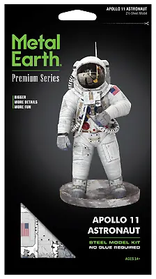 Fascinations Premium Series APOLLO 11 ASTRONAUT 3D Steel Metal Earth Model Kit • $28.95