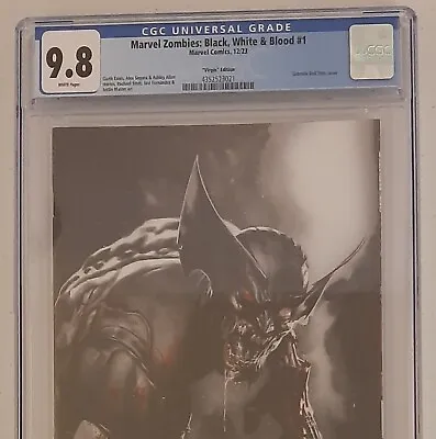 Marvel Zombies Black White & Blood #1 CGC 9.8 1:100 Dell Otto Virgin Variant • $330