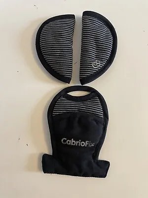 Maxi Cosi CabrioFix Car Seat Shoulder/Harness & Crotch Pads - Black • £15.99