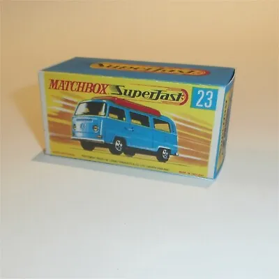 Matchbox Lesney Superfast 23 D VW Volkswagen Camper G Style Repro Box • $12.99