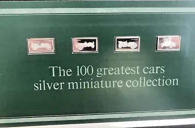 £19.99 • Buy 4 John Pinches 100 Greatest Cars Miniatures Silver .925 Ingots Issue 7 Nos 25-28