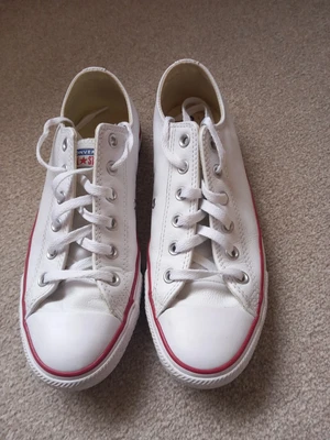 £14.50 • Buy Converse Chuck Taylor All Star Ox White Leather. Size 7.5 Excellent Condition