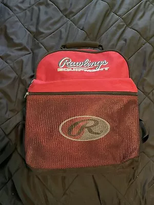 Vintage Rawlings Youth Baseball Soccer Sports Backpack Bag Red • $20