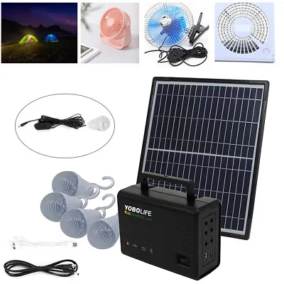 Portable Solar Generator With Solar PanelSmall Basic Portable Generator Kit New • $56.40