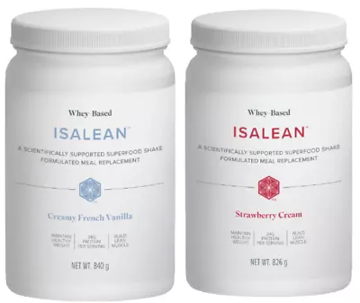 Free Post 2  Isagenix Protein Shakes Vanilla & Strawberry Isalean Shake   • $162.88