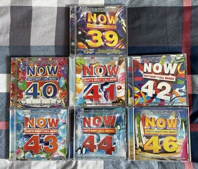 NOW THAT'S WHAT I CALL MUSIC 7 CD Lot: 39/40/41/42/43/44/46 - 140 Songs FREE S/H • $38.95